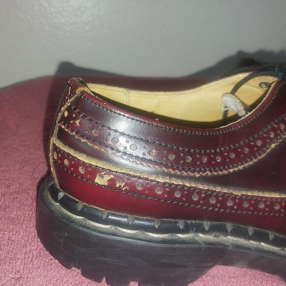 GRIPFAST STEEL TOE OXFORD BROWN LEATHER SHOES SZ 5 UK 35 - Picture 8 of 16